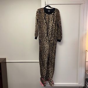 COPY - Cheetah Print Adult Onesie w/ FEET